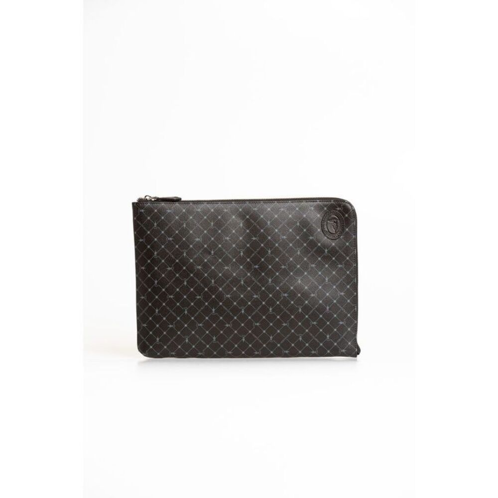 Trussardi Black Leather Men Men's Clutch